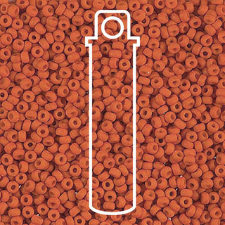 15/0 ROUND MIYUKI (Matte Opaque Terra Cotta) -APX 8.2GM
