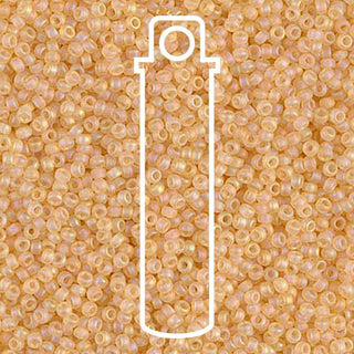 15/0 ROUND MIYUKI (Matte Cantaloupe AB) -APX 8.2GM