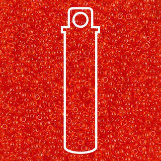 15/0 ROUND MIYUKI (Transparent Tangerine) -APX 8.2GM