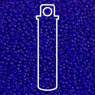15/0 ROUND MIYUKI (Matte Transparent Blue) -APX 8.2GM