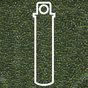 15/0 ROUND MIYUKI (Transparent Olive Green) -APX 8.2GM