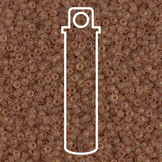 15/0 ROUND MIYUKI (Matte Transparent Cinnamon ) -APX 8.2GM