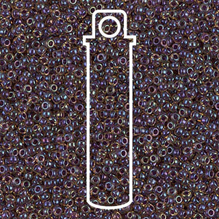 15/0 ROUND MIYUKI (Dark Amy (Amethyst) Lined Topaz AB) -APX 8.2GM