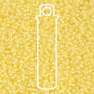 15/0 ROUND MIYUKI (Yellow Lined Crystal) -APX 8.2GM