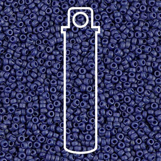 15/0 ROUND MIYUKI (Matte Metallic Royal Blue) -APX 8.2GM