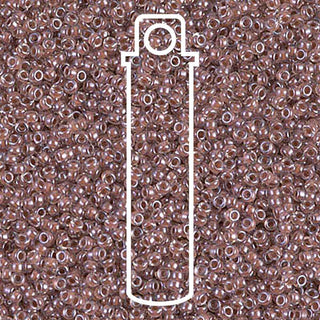 15/0 ROUND MIYUKI (Cocoa Lined Crystal Luster) -APX 8.2GM