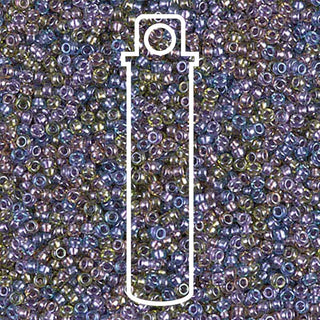 15/0 ROUND MIYUKI (Lined Purple/ Gold Mix) -APX 8.2GM