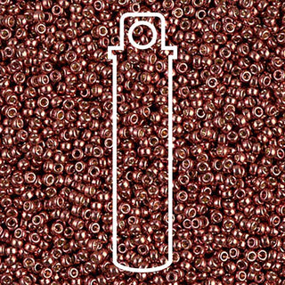 15/0 ROUND MIYUKI (Duracoat Galvanized Dark Berry) -APX  8.2 GM