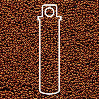 15/0 ROUND MIYUKI (Duracoat Opaque Dyed Brown) -APX 8.2GM