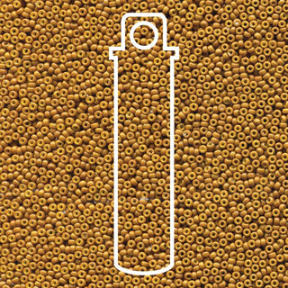 15/0 ROUND MIYUKI (Duracoat Opaque Dyed Yellow Olive) -APX 8.2GM