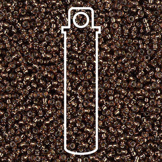 15/0 ROUND MIYUKI (Silver Lined Root Beer) -APX 8.2GM