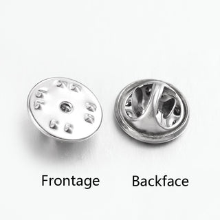 Tarnish Resistant 304 Stainless Steel Badge Lapel Pin BACK Butterfly Clutches, Tie Tack Pin, Brooch Findings, Stainless Steel Color, 11x5mm.  (Packed 10 Backs)