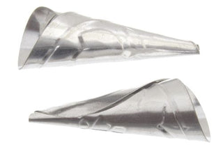 Cones Embossed.   45mm.    Aluminum Pow Wow Tulip Pattern Jingle Cones.  (Packed 25)