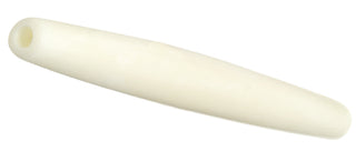 HAIRBONEPIPES OVAL IVORY 4" Worked on Bone  (Packed 10)