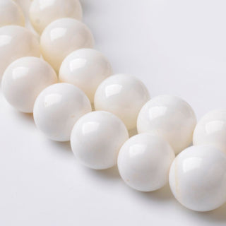 Natural Shell Beads.  Creamy White Color.  (See Drop Down for Size Options)