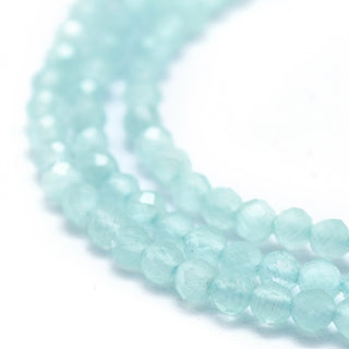 Cat Eye Beads Strands, Round, Faceted, 2mm, Hole: 0.2mm, 14.17 inch(36cm), 174~184pcs/strand