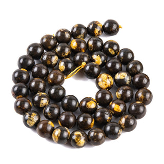 Natural Malaysia Jade Beads Strands, Round, Dyed, Coffee, 8mm, Hole: 1mm, about 48pcs/strand (Copy)