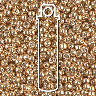 Seed Bead (MIYUKI 6/0)  Round.  (Galvanized Silver)  20gm tube.