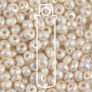 Seed Bead (MIYUKI 6/0)  Round. BAROQUE PEARL WHITE *APPRX. 6.8GM/TB (Small Tube)