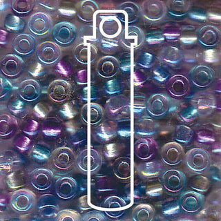 Seed Bead (MIYUKI 6/0)  Round.  (Mix Serenity)  20gm tube.