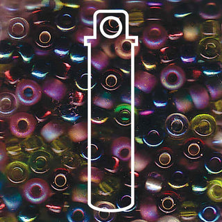 Seed Bead (MIYUKI 6/0)  Round.  (Mix Lavender Garden)  20gm tube.