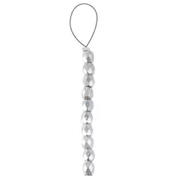 Czech Fire Polish 4mm.  Crystal Full Labrador.   (40 Beads/ Strand)