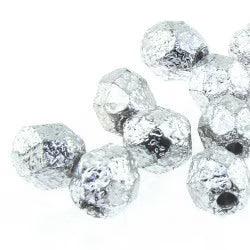 Czech Fire Polish 4mm.  Etch Full Labrador   (40 Beads/ Strand)