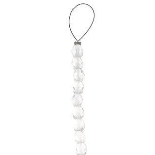 Czech Fire Polish 4mm.  Crystal  (40 Beads/ Strand)