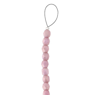 Czech Fire Polish 4mm.  Chalk Lilac Luster  (40 Beads/ Strand)