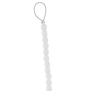 Czech Fire Polish 4mm.  Chalk White  (40 Beads/ Strand)