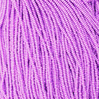 10/0 Czech (Opaque Dyed Lilac) 6 String/Hank  *Approx 20 gr