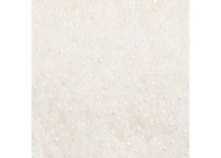 Czech 10/0 Seed Beads.  (Round).  Pearl White AB  (Strung.  Approx 23 grams)