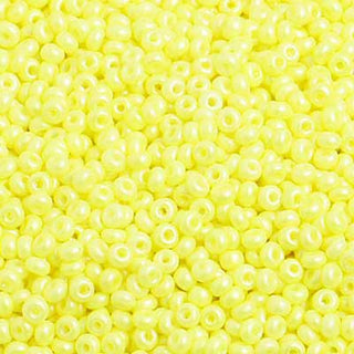 10/0 Czech Round Seed Beads (Shiny Yellow).   Hank.  Approx 20 grams