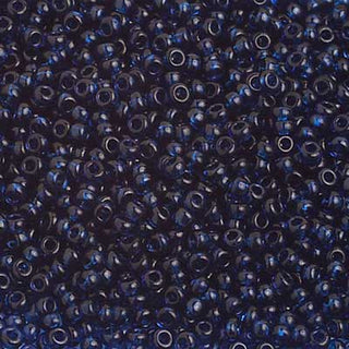 Czech 10/0 Seed Beads.  (Round).  Montana Blue (Shiny).  (Strung.  Approx 23 grams)
