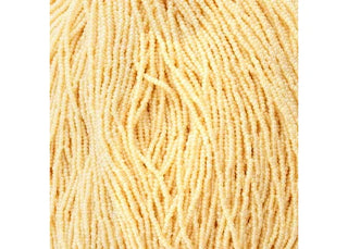11/0 Czech  (Opaque Pearl Ivory)  6 String/Hank -Approx 18 Grams