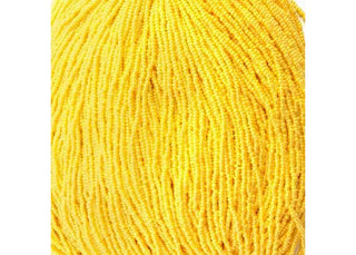 11/0 Czech  (OPAQUE Golden Yellow Luster)  6 String/Hnk -Approx 19 Grams