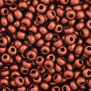 11/0 Czech  Round Seed Beads (Metallic Copper)  *approx 23 gram tube
