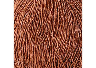 11/0 Czech (Metallic Copper) 6 String/Hank  *Approx 17 gr  *Also Called "Bronze Fire Red"