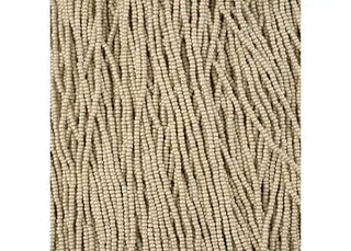 11/0 Czech  (Off White Terra Metallic Matt)  6 String/Hnk -Approx 18 Grams