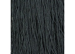 11/0 Czech  (Jet Terra Pearl Turquoise)  6 String/Hank-Approx 17 Grams