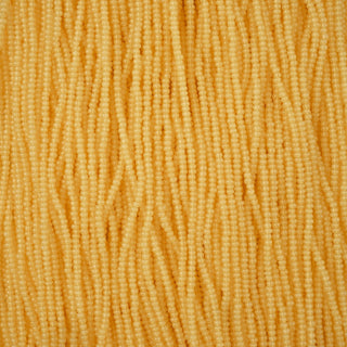 11/0 Czech  (Alabaster Solgel Yellow)/ Hank -Approx 18 Grams