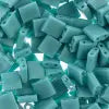 Miyuki TILA Beads.  5x5mm. 2 hole.  *Turquoise Opaque Luster.  (5.2gr Vial).