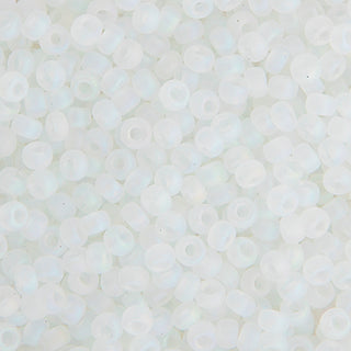 11/0 Miyuki Round Seed Beads (Matte Crystal AB)  *approx 24 gram tube