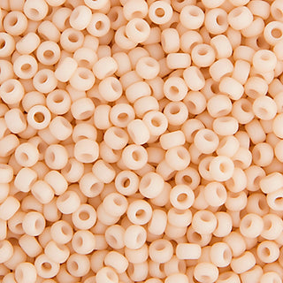 11/0 Miyuki Round Seed Beads  (Opaque Dark Cream)  *approx 22 gram tube