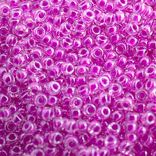 11/0 Miyuki Round Seed Beads (Purple Luminous Neon C/L )  *approx 22 gram tube