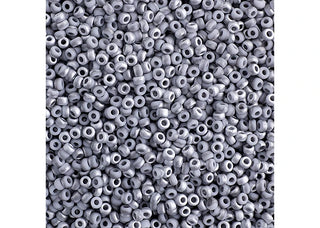 11/0 Miyuki Round Seed Beads (Crystal Labrador Matte)  *approx 22 gram tube