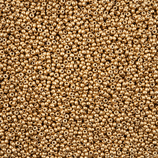 11/0 Miyuki Round Seed Beads (Aztec Gold)  *approx 22 gram tube