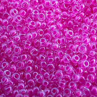 11/0 Miyuki Round Seed Beads (Hot Pink Luminous Neon C/L)  *approx 22 gram tube