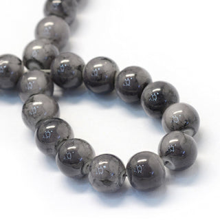 Glass (6mm) Round  Grey with Splatter  (see drop down for size Options)