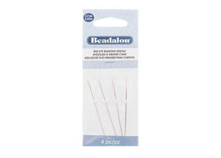 Beadalon Big Eye Needle 2.25in.     4 Needles/package